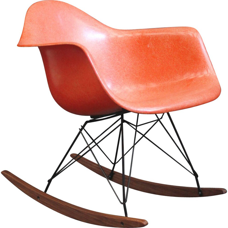 Chaise à bascule RAR Herman Miller en fibre de verre, Charles & Ray EAMES - 1960