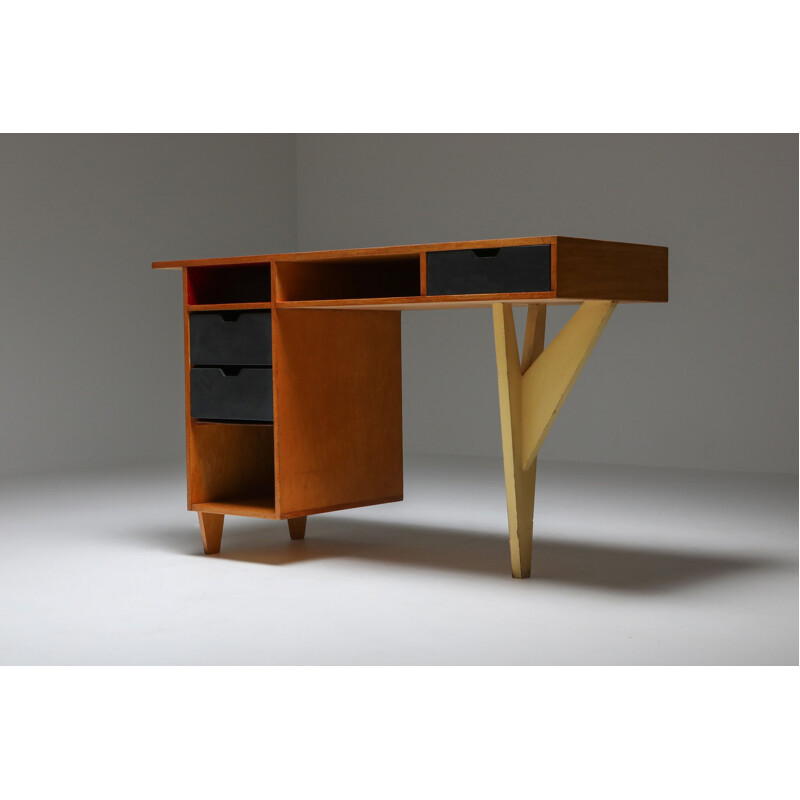 Vintage Modernist Desk Dutch 1950s