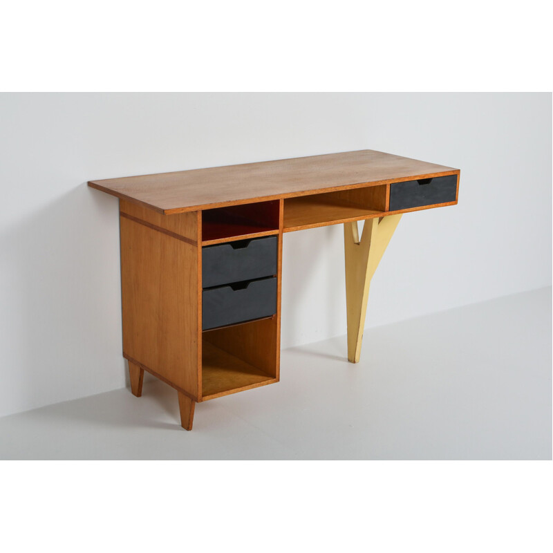 Vintage Modernist Desk Dutch 1950s