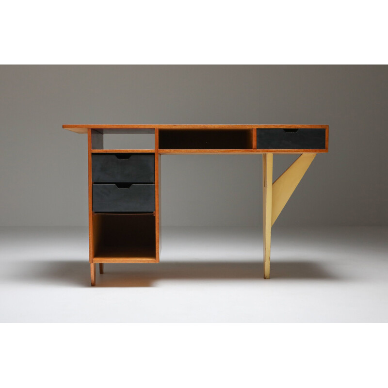 Vintage Modernist Desk Dutch 1950s