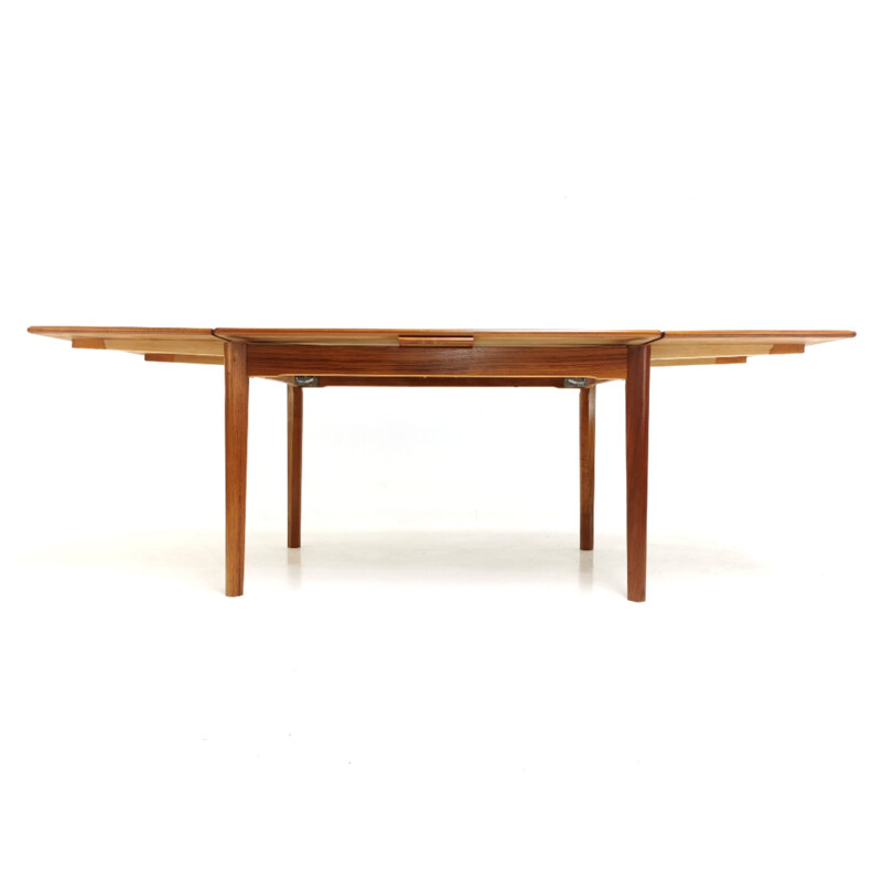 Teak Extending Dining Table By Brdr Furbo Danish Mid Century 1970s