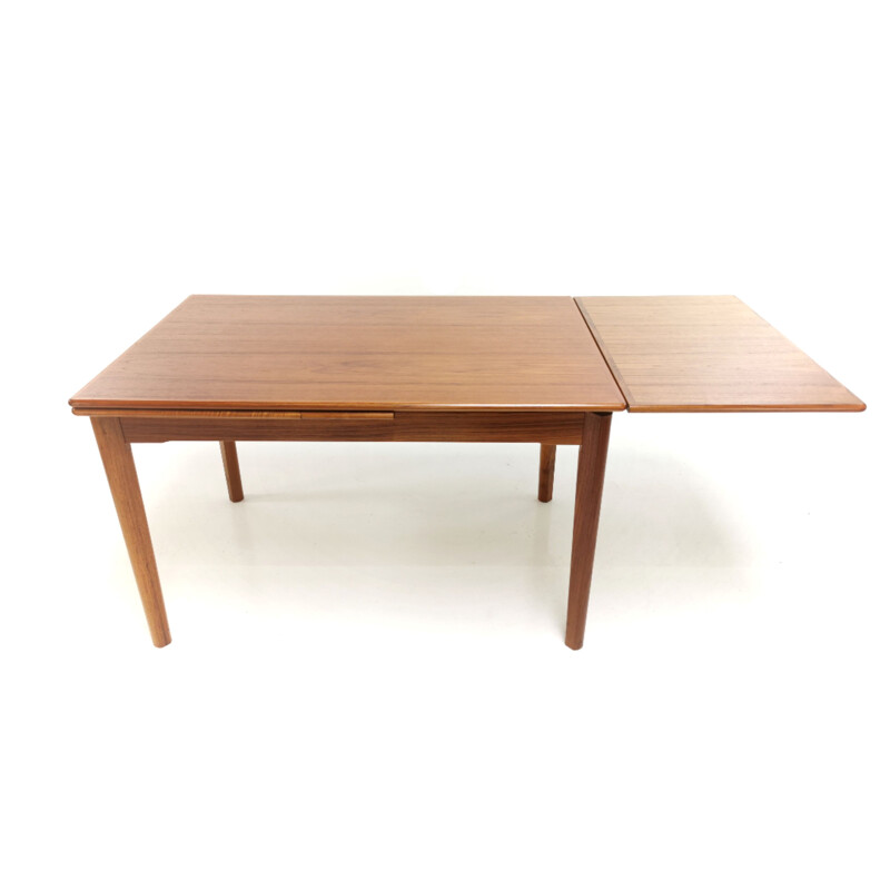 Teak Extending Dining Table By Brdr Furbo Danish Mid Century 1970s