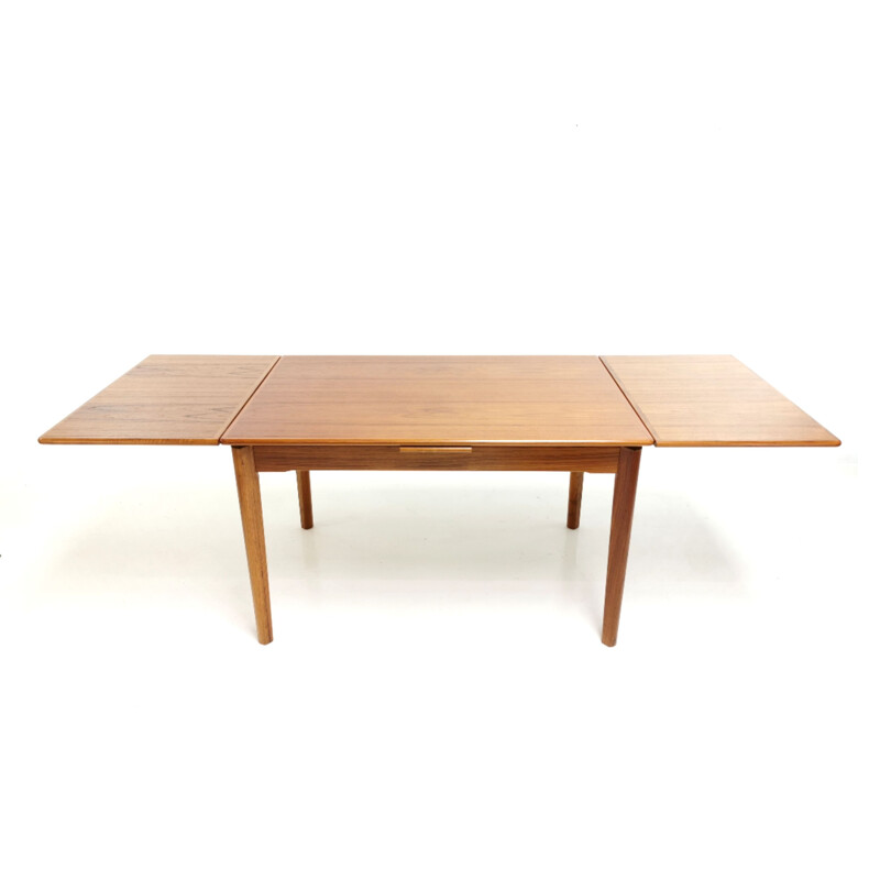 Teak Extending Dining Table By Brdr Furbo Danish Mid Century 1970s