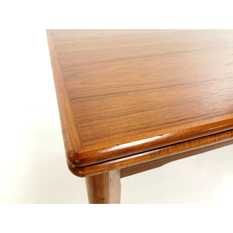 Teak Extending Dining Table By Brdr Furbo Danish Mid Century 1970s