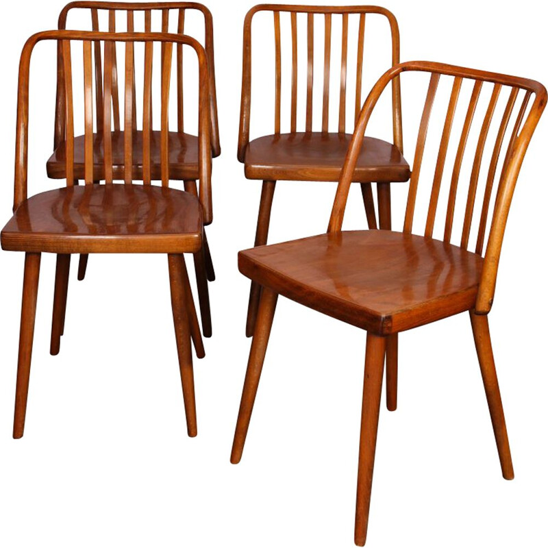 Set of 4 vintage chairs by Antonin Suman, 1960