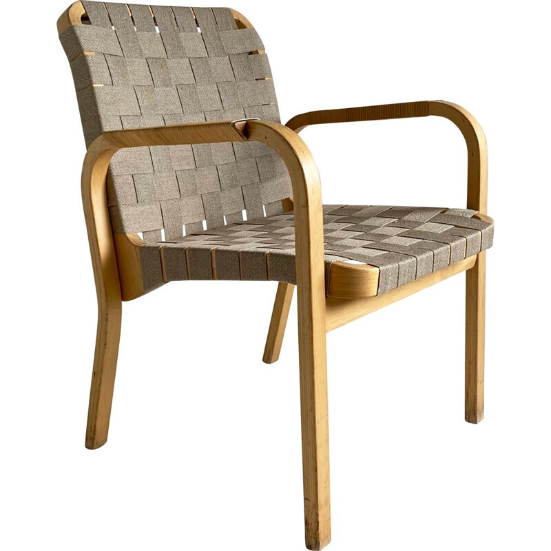 Chaise en bois vintage courbé 'Model 45' d'Alvar Aalto pour Artek 1940