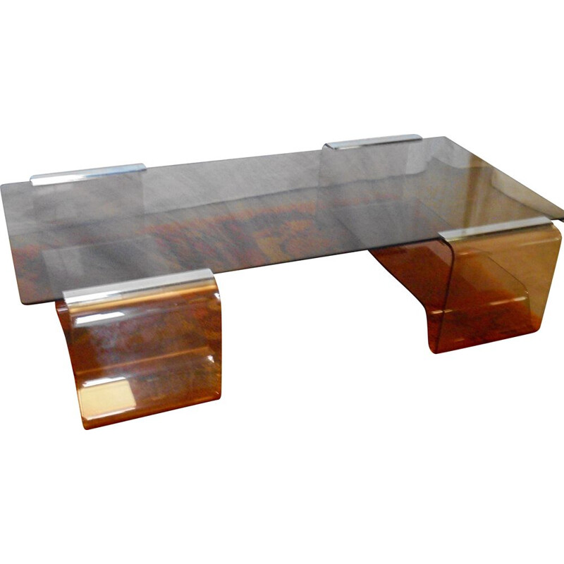 Vintage coffee table by Michel Dumas 1970