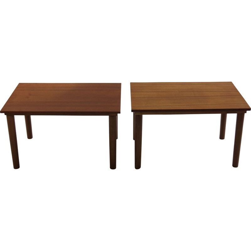 Pair Of Midcentury Teak Side Tables Borge Mogensen 1960s