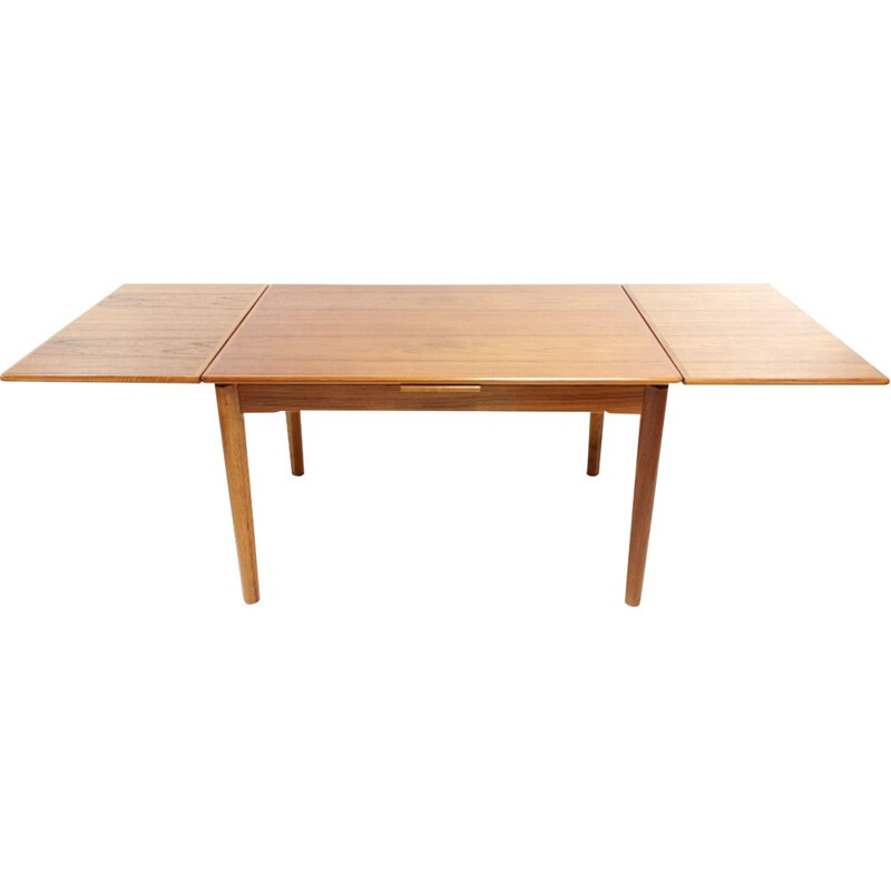 Teak Extending Dining Table By Brdr Furbo Danish Mid Century 1970s