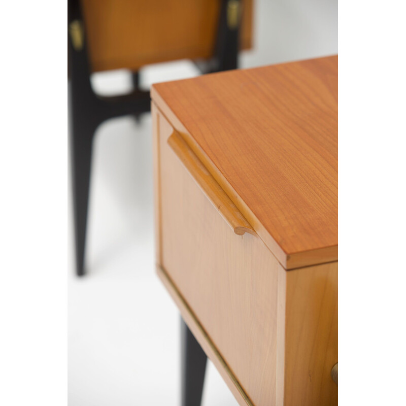 Pair of vintage Belgian nightstands 1950