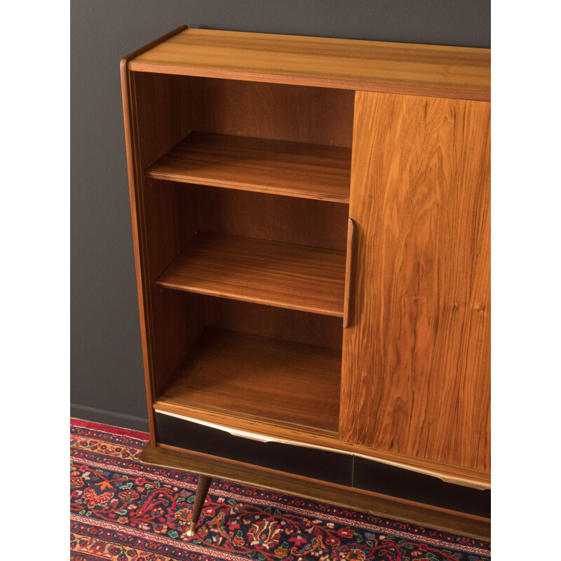 Vintage walnut Highboard 1950