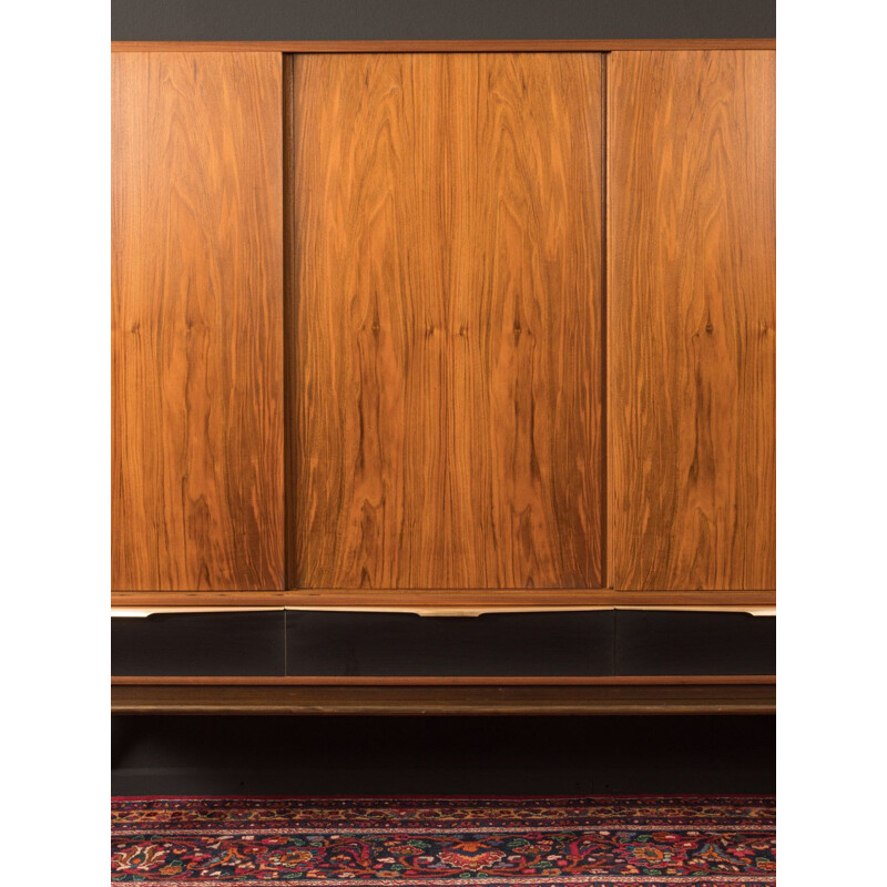 Vintage walnut Highboard 1950