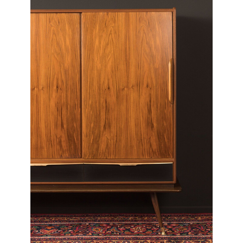 Vintage walnut Highboard 1950