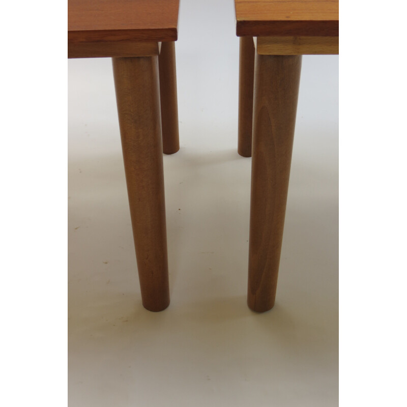 Pair Of Midcentury Teak Side Tables Borge Mogensen 1960s