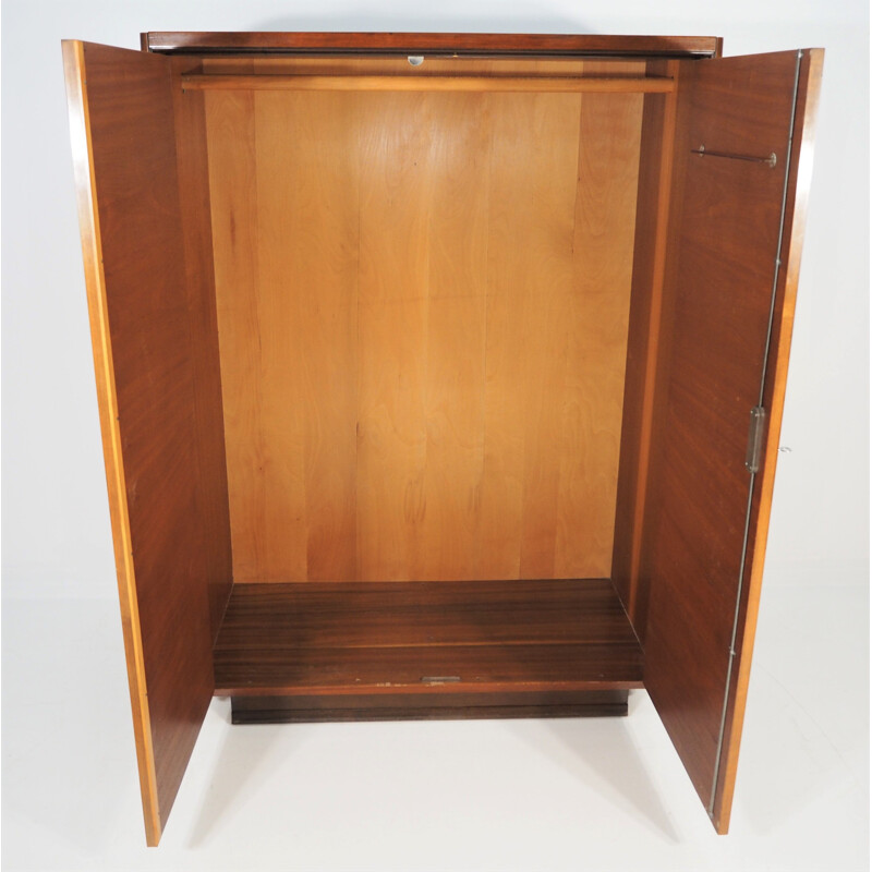 Vintage Walnut Wardrobe 1960s