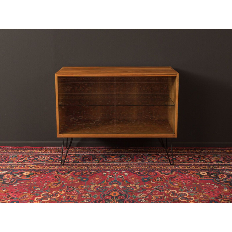 Vintage Showcase walnut scandinavian 1950s