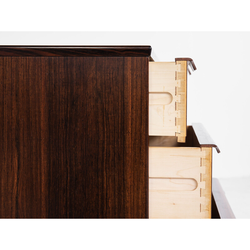 Small midcentury Danish chest of 3 drawers in rosewood by Trekanten 1960s