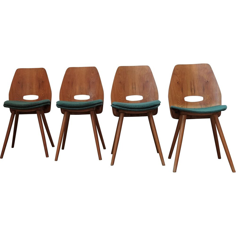 Lot de 4 chaises vintage Tatra Lollipop 1980