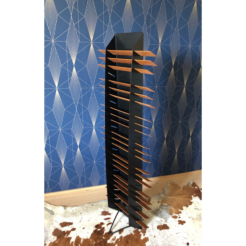 Vintage cratate scarf holder on stand or wall by Jean Pierre Boutillier for Terrazzo