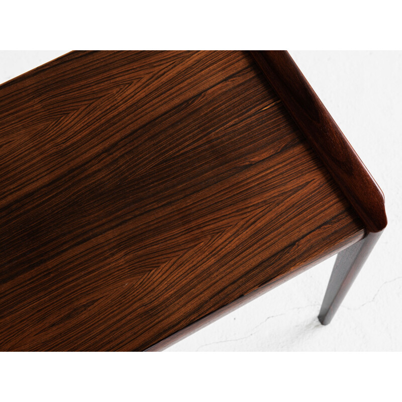 Midcentury side table in rosewood by Heltborg Møbler Danish 1960s