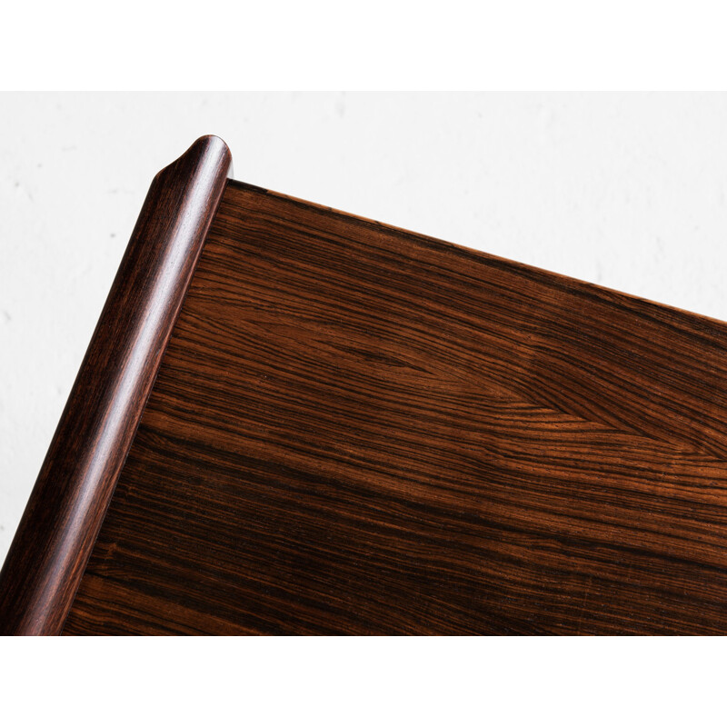 Midcentury side table in rosewood by Heltborg Møbler Danish 1960s