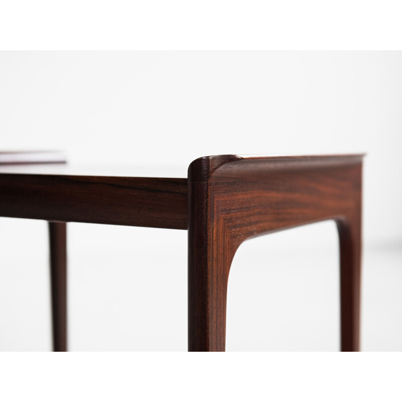 Midcentury side table in rosewood by Heltborg Møbler Danish 1960s
