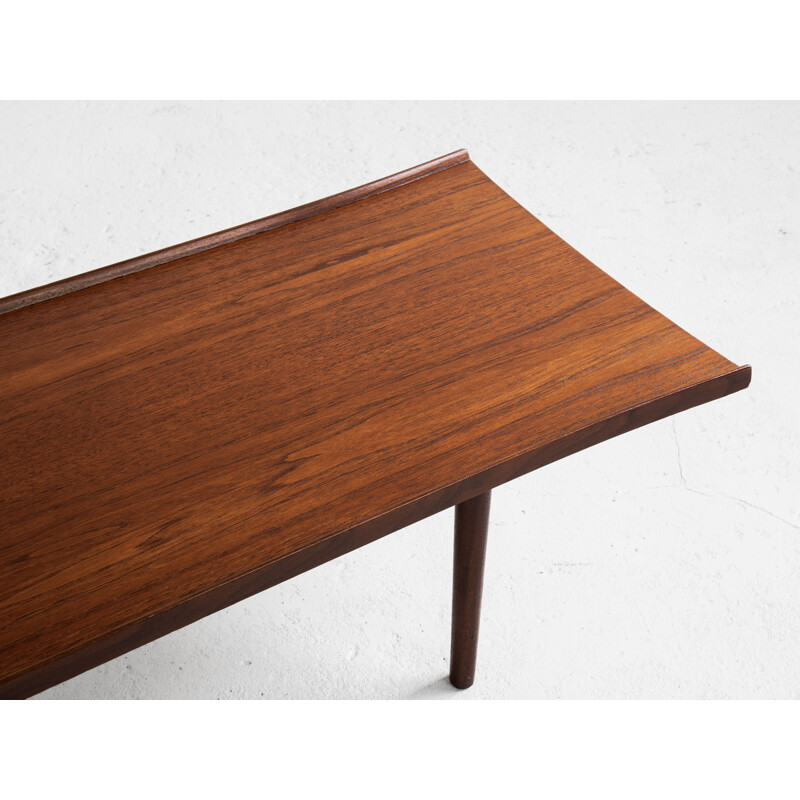 Midcentury long coffee table in teak by Ilse Möbel 1960s