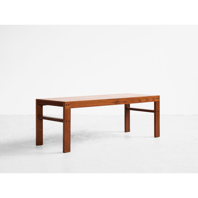 Midcentury low coffee table in teak Danish 1960s