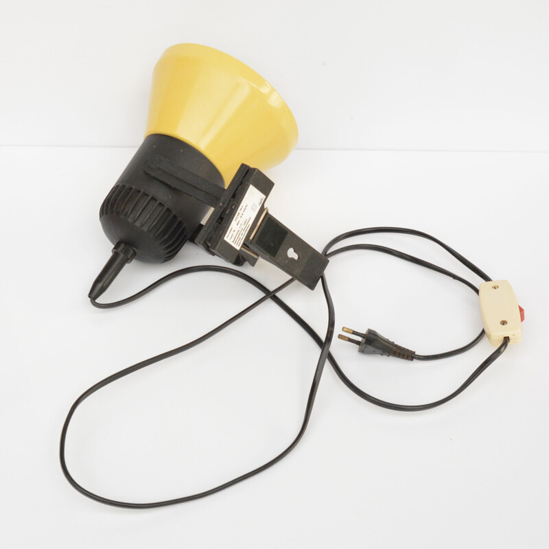 Vintage Industrial lamp for clips, type 12.B.700  R, Polam-Piła Poland, 1970s