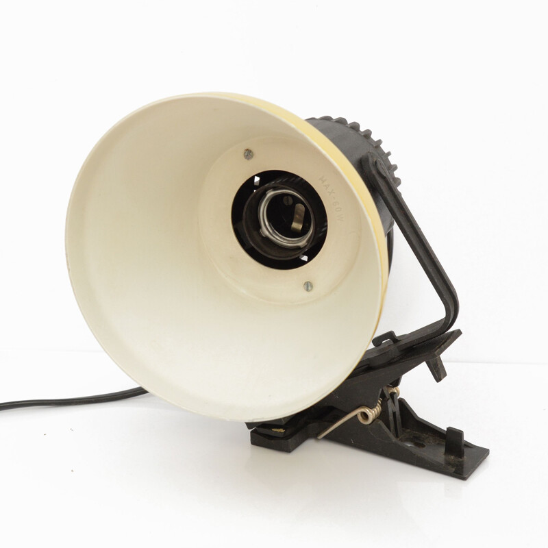 Vintage Industrial lamp for clips, type 12.B.700  R, Polam-Piła Poland, 1970s