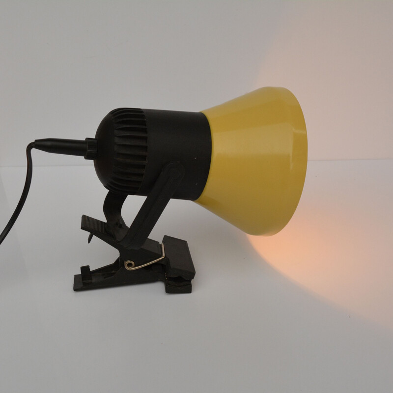 Vintage Industrial lamp for clips, type 12.B.700  R, Polam-Piła Poland, 1970s