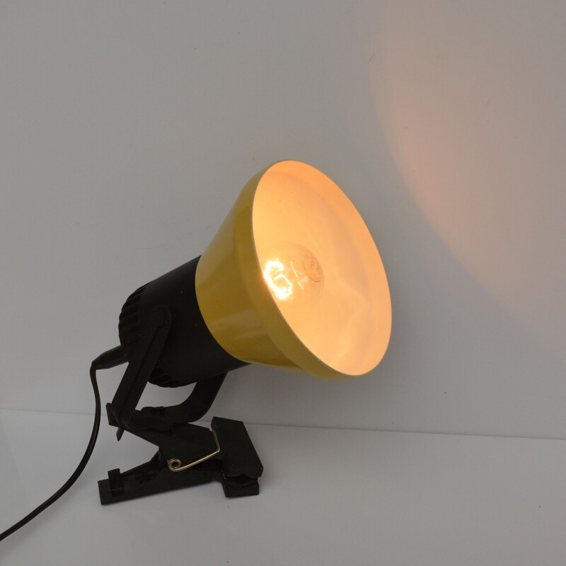 Vintage Industrial lamp for clips, type 12.B.700  R, Polam-Piła Poland, 1970s