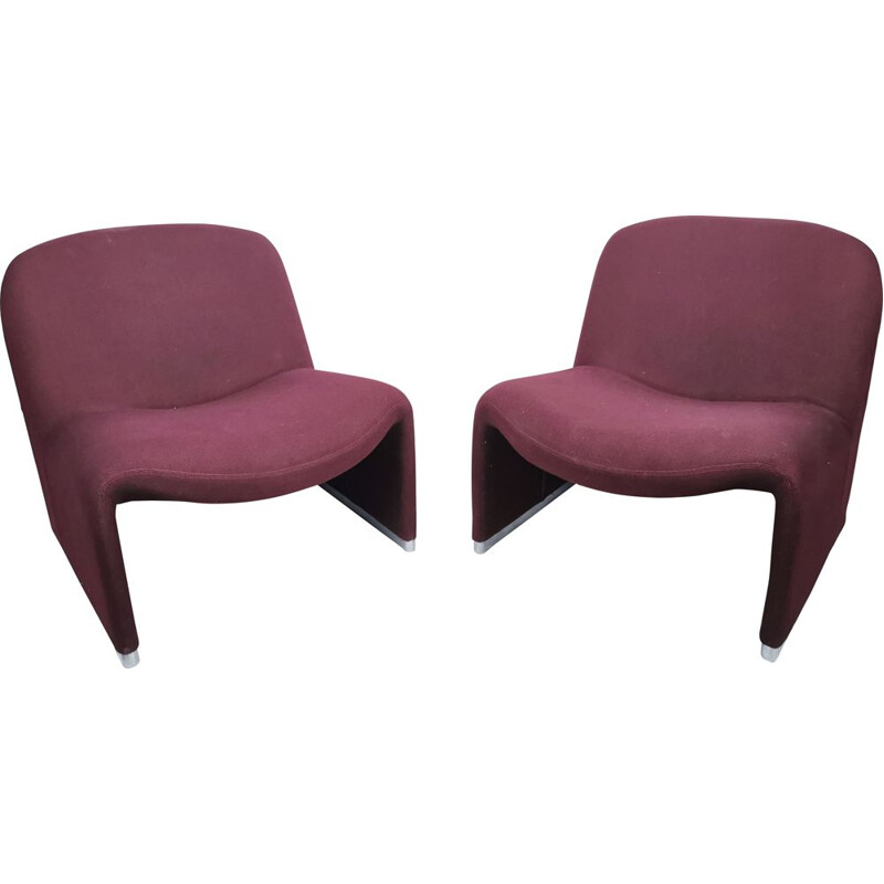 Pair of 'Alky' vintage armchairs by G. Piretti for Anonima Castelli 1969