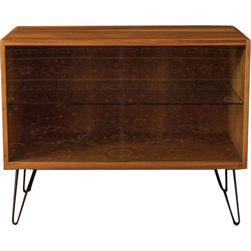 Vintage Showcase walnut scandinavian 1950s