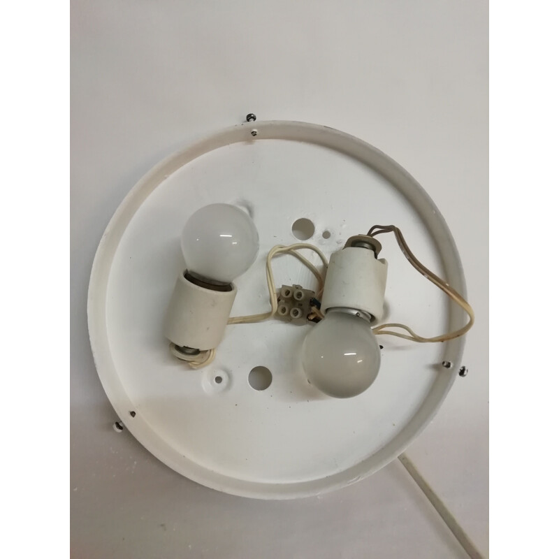 Vintage Glass wall light with two light points