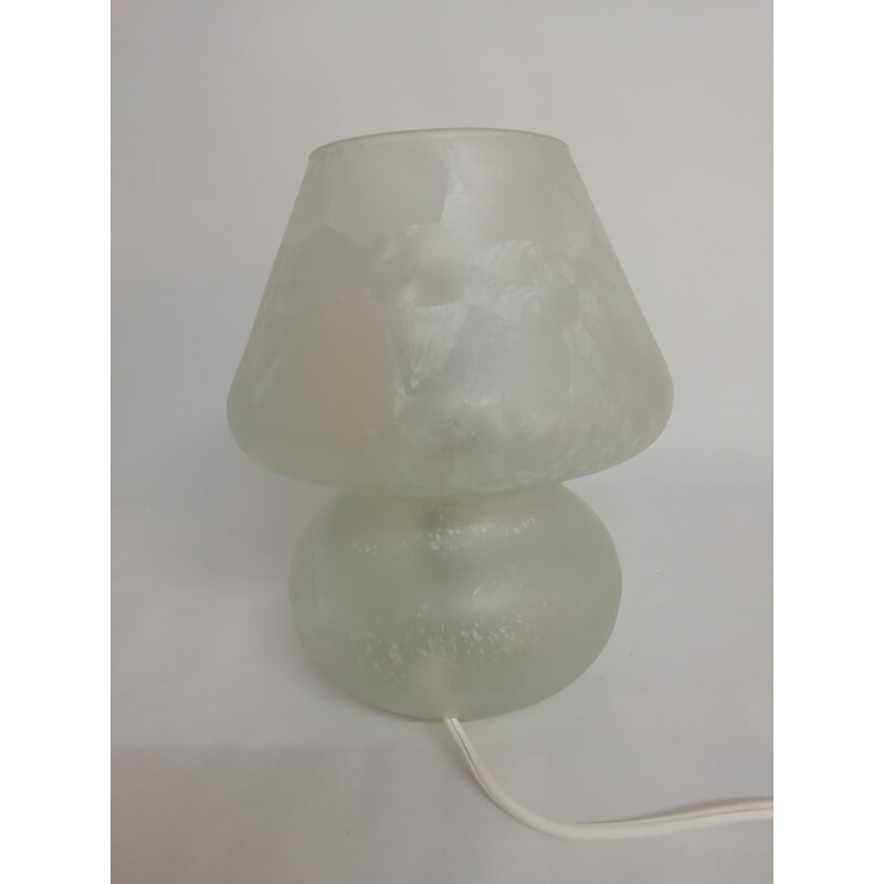 Vintage Painted glass table lamp