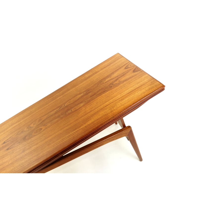 Metamorphic Dining Coffee Table Teak Mid Century Danish  1960s