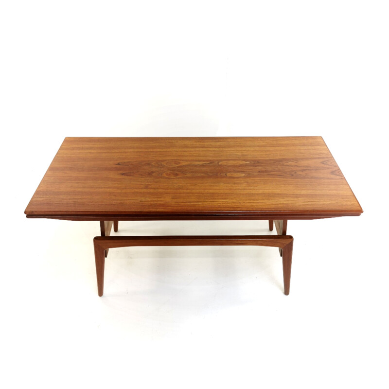 Metamorphic Dining Coffee Table Teak Mid Century Danish  1960s