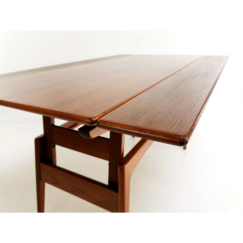 Metamorphic Dining Coffee Table Teak Mid Century Danish  1960s