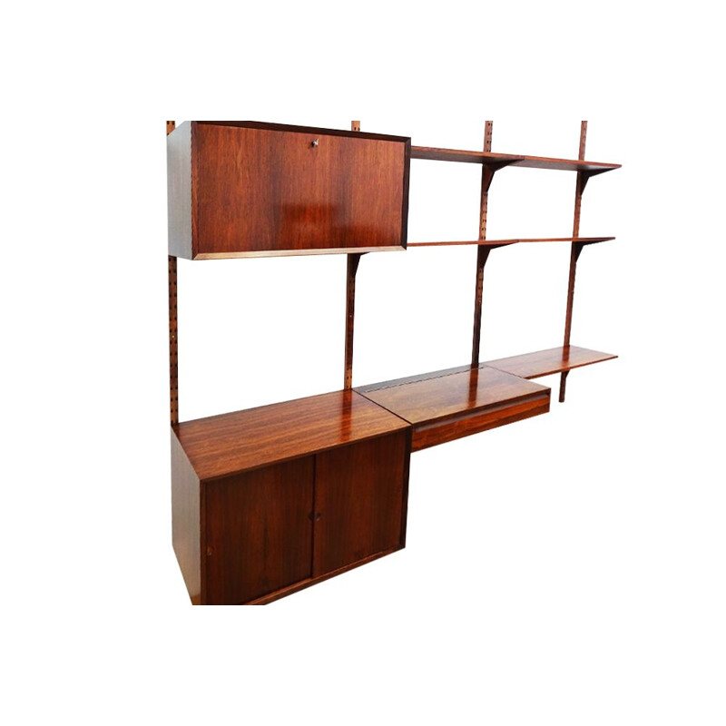 Mid century floating Royal System wall unit and shelving set Poul Cadovius Danish