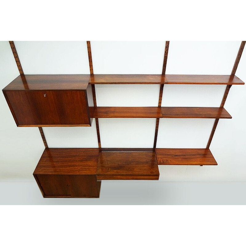 Mid century floating Royal System wall unit and shelving set Poul Cadovius Danish