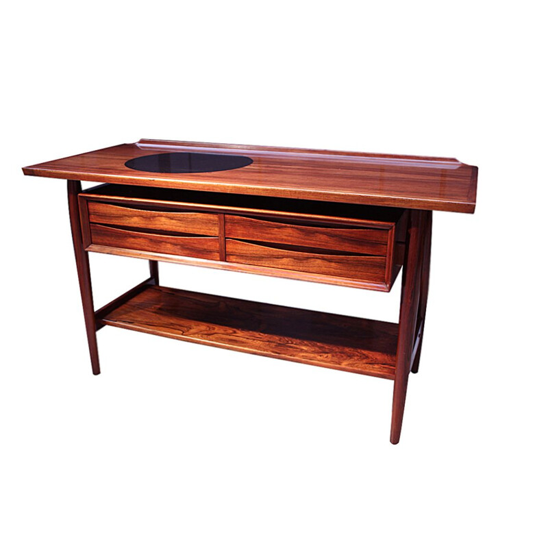 Mid century rosewood console table by Arne Vodder for Sibast Danish