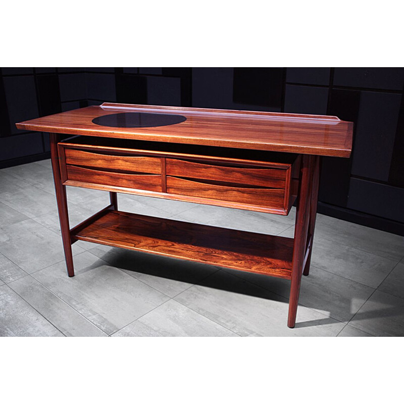 Mid century rosewood console table by Arne Vodder for Sibast Danish