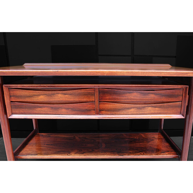 Mid century rosewood console table by Arne Vodder for Sibast Danish