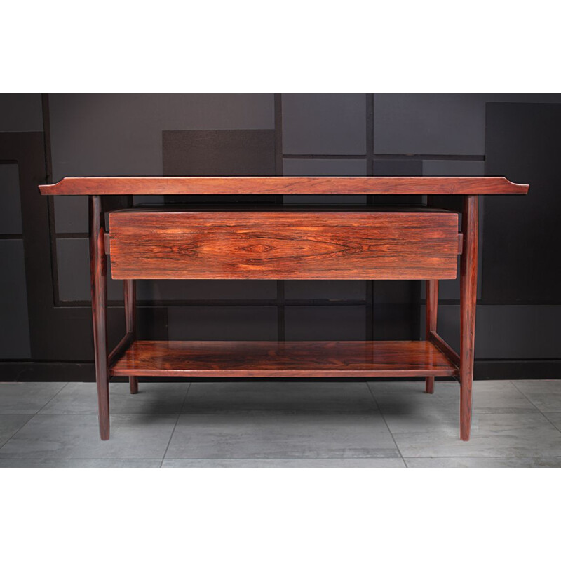 Mid century rosewood console table by Arne Vodder for Sibast Danish