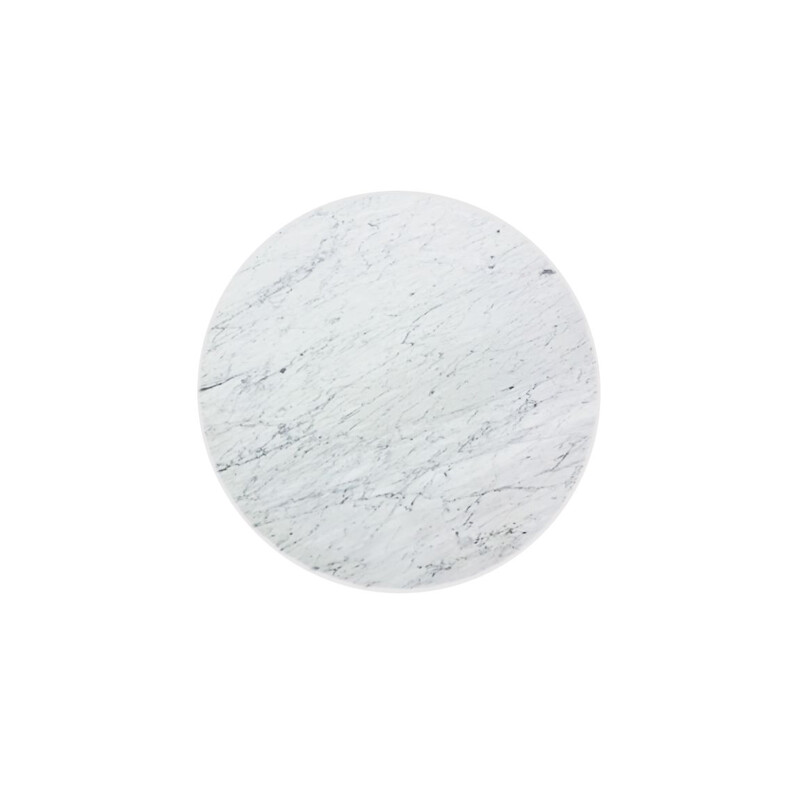 Table basse vintage en marbre blanc de Knoll Eero Sarrinen 