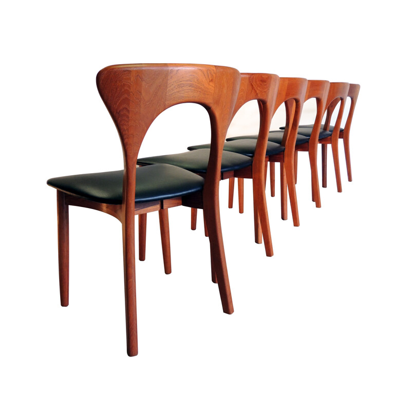 6 chaises "Peter", Niels KOEFOEDS - années 60 