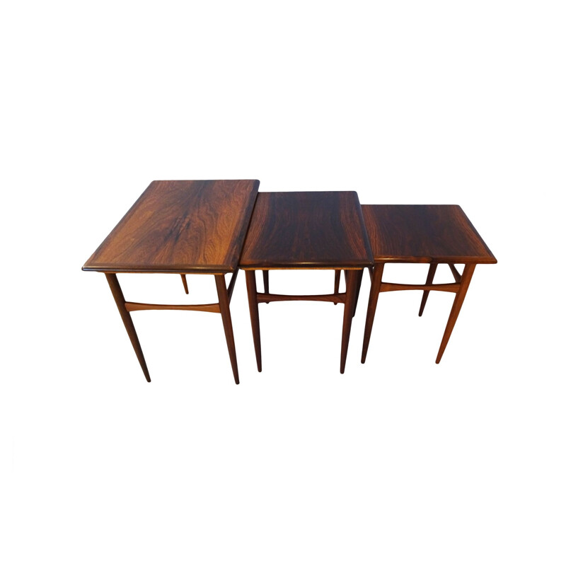 Mid century nesting coffee table set Kai Kristiansen 1969