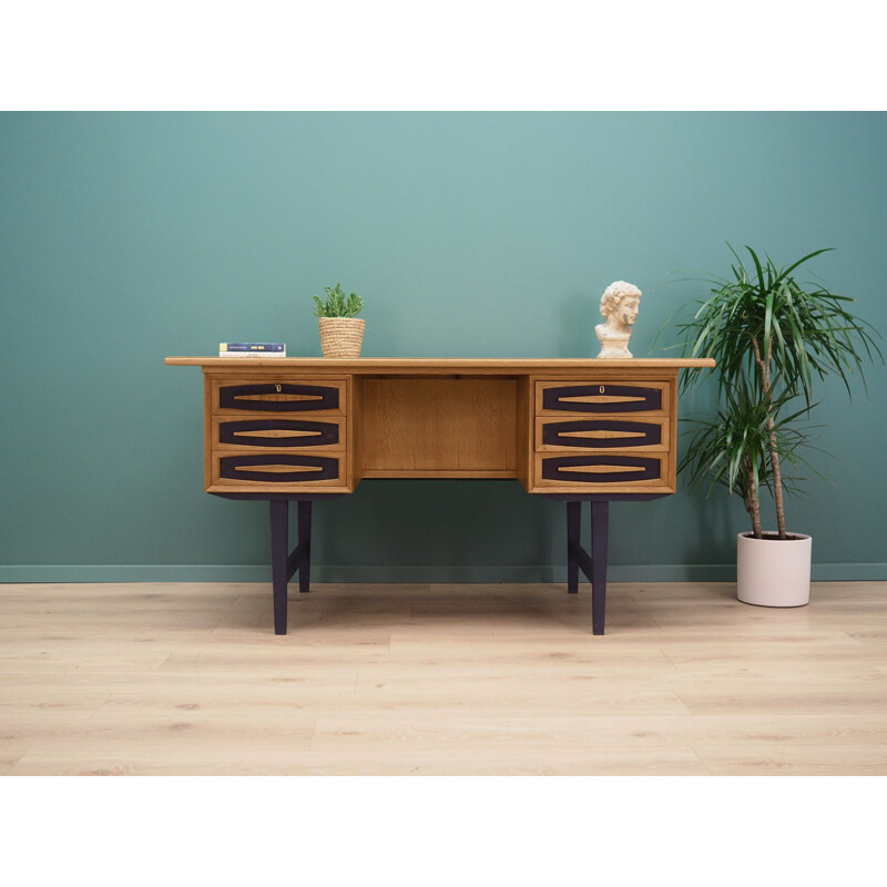 Vintage Desk ash, Danish 1970s