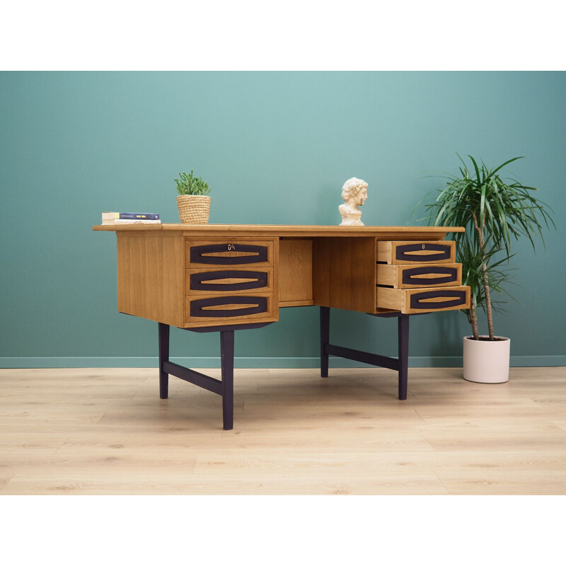 Vintage Desk ash, Danish 1970s